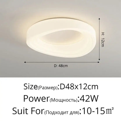 A modern white decorbites cloud cookie led chandelier with frosted acrylic and 48cm diameter for bedroom lighting
