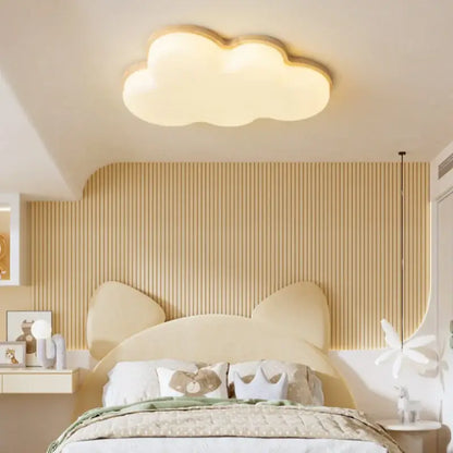 Soft warm white led cloud lamp with matte finish by decorbites for cozy bedroom lighting and decorbites cloud lamp design