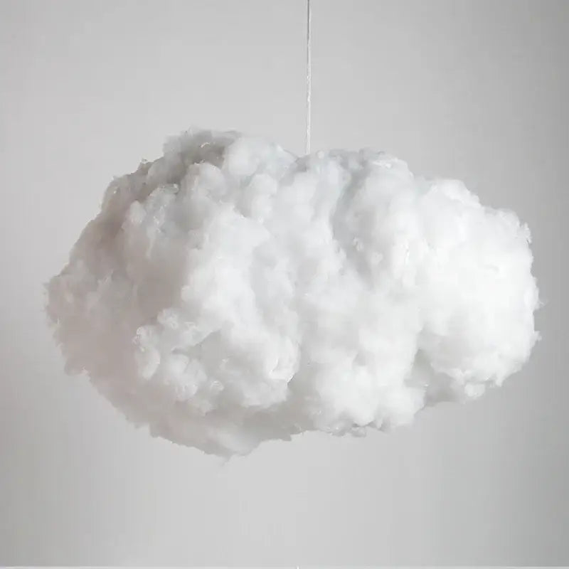 Decorbites cloud led white and pale yellow fluffy cloud led pendant light fixture for bedroom illumination