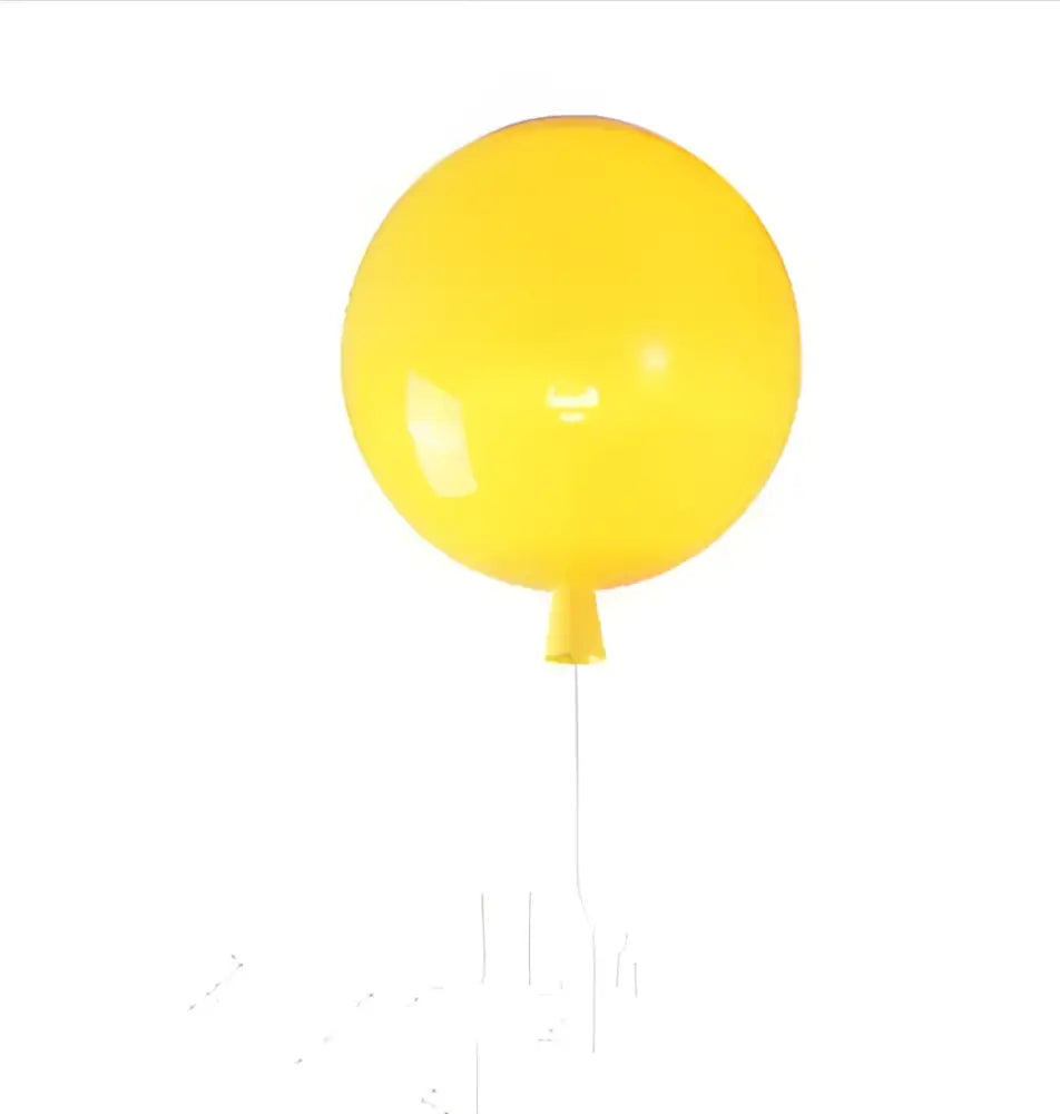 A bright yellow glossy decorbites colorful balloon memory led wall lamp with a thin string for bedroom decoration