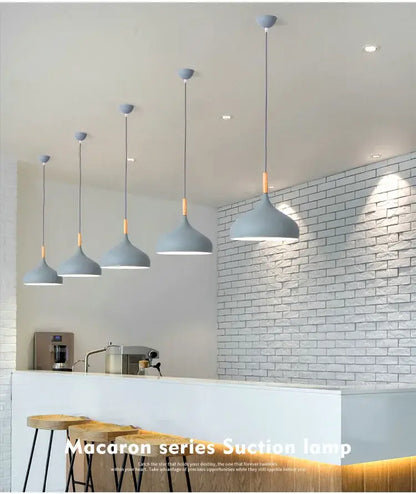 Modern gray pendant lights with wooden accents from decorbites colorful retro pendant lights for home decor
