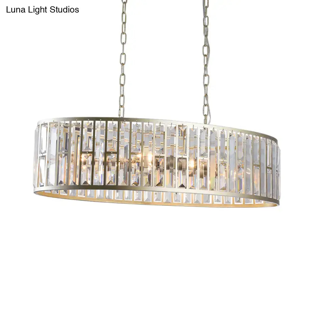 DecorBites™ contemporary black gold pendant light with silver frame crystal bars designed for e26 e27 bulb base