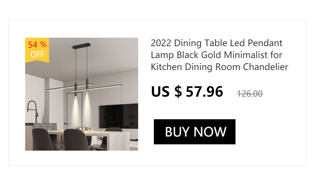 Black and gold minimalist decorbites™ contemporary led chandelier with sleek design for dining room lighting