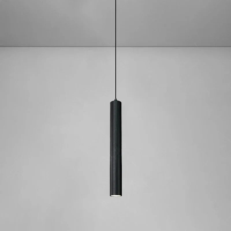 Decorbites™ contemporary nordic led pendant light black cylindrical minimalist pendant light for dining room
