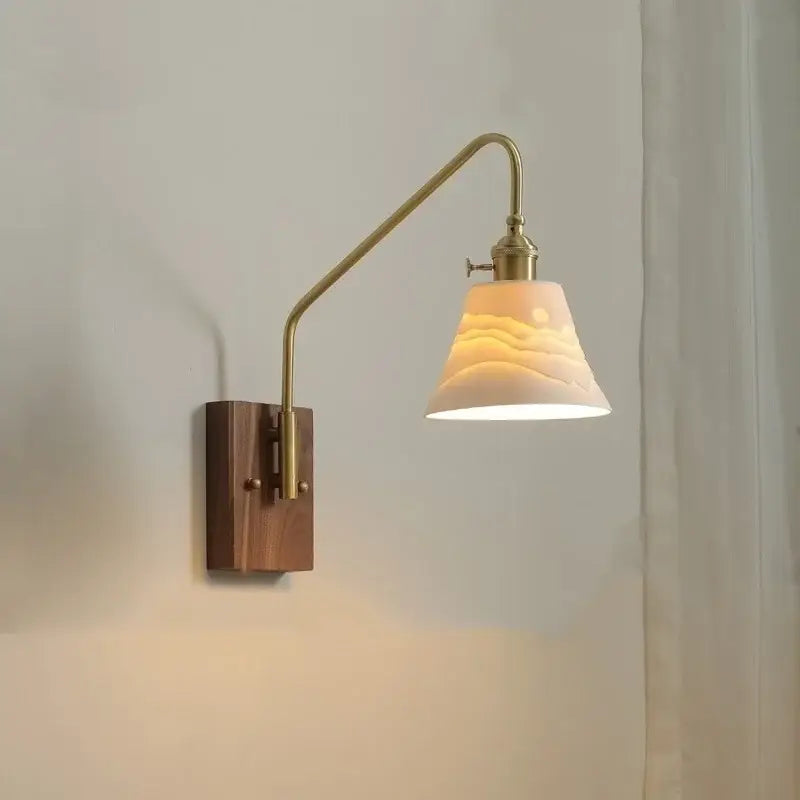 DecorBites™ Copper Ceramic LED Wall Lamps Modern Style for Bedroom Living Room Bar