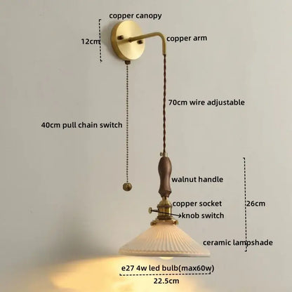 DecorBites™ Copper Ceramic LED Wall Lamps - Nordic Modern Design