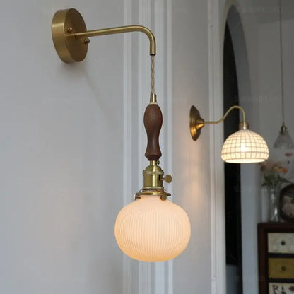 DecorBites™ Copper Ceramic LED Wall Lamps - Nordic Modern Design