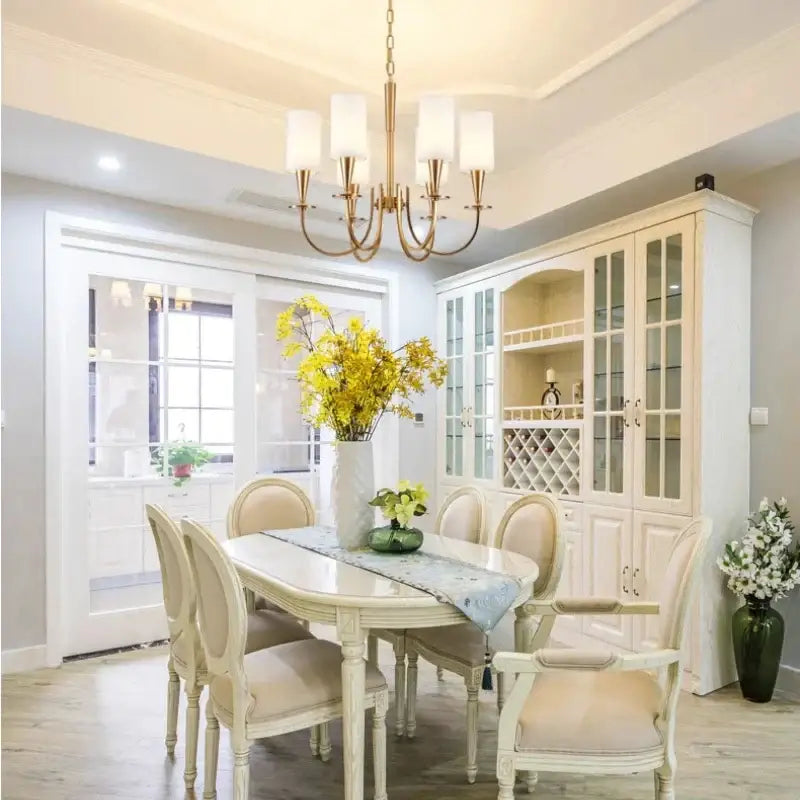 DecorBites™ Copper Chandelier Lights for Living Room, Kitchen, and Bedroom