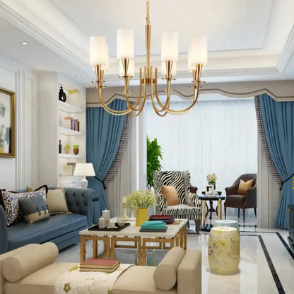 DecorBites™ Copper Chandelier Lights for Living Room, Kitchen, and Bedroom