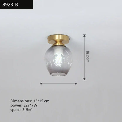 DecorBites™ Copper Chandelier: Modern LED Ceiling Lamp for Aisle, Living Room, Bedroom Decor