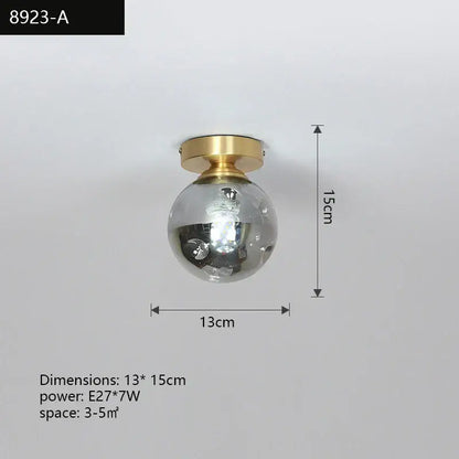 DecorBites™ Copper Chandelier: Modern LED Ceiling Lamp for Aisle, Living Room, Bedroom Decor