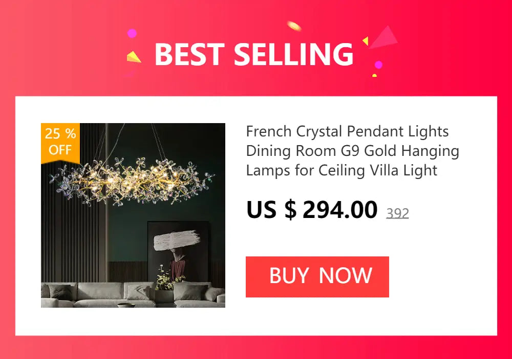 Elegant DecorBites™ crystal chandelier with gold accents for living room lamp package in modern dining rooms or villas