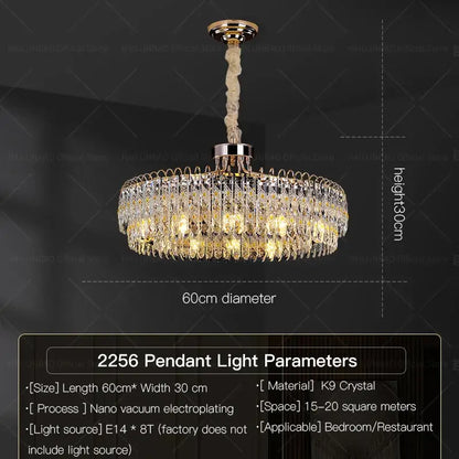 A decorbites crystal chandelier with gold tones k9 crystals polished chrome and twisted suspension chain for luxury spaces