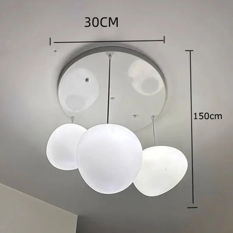 Modern white spherical pendant lamp with frosted glass shades and metallic base decorbites crystal chandelier stair lighting
