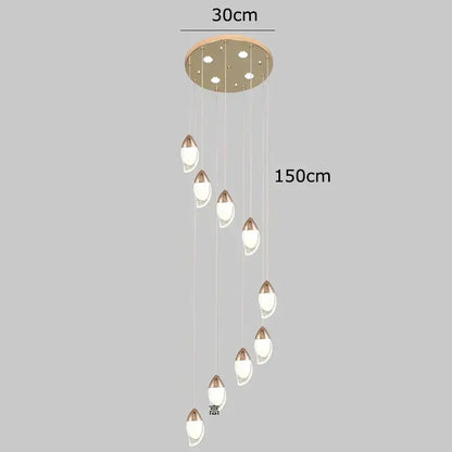 Decorbites crystal chandelier with circular brass ceiling mount and seven teardrop glass lights for living room lighting