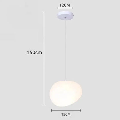 White frosted glass pendant light with smooth globe shape and 12cm mount decorbites crystal chandelier stair lighting