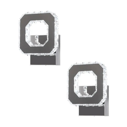DecorBites™ Crystal LED Wall Sconce: Modern Minimalist Lighting for Living Room, Bedroom, Hallway