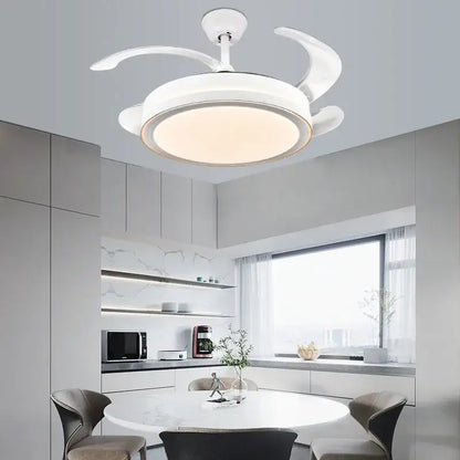 DecorBites™ Crystal Light Ceiling Fan with Remote Control – Modern Chandelier Vintage Style