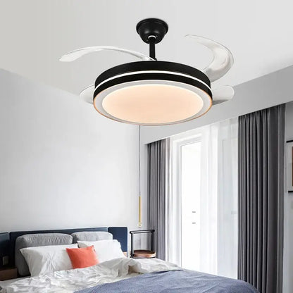 DecorBites™ Crystal Light Ceiling Fan with Remote Control – Modern Chandelier Vintage Style