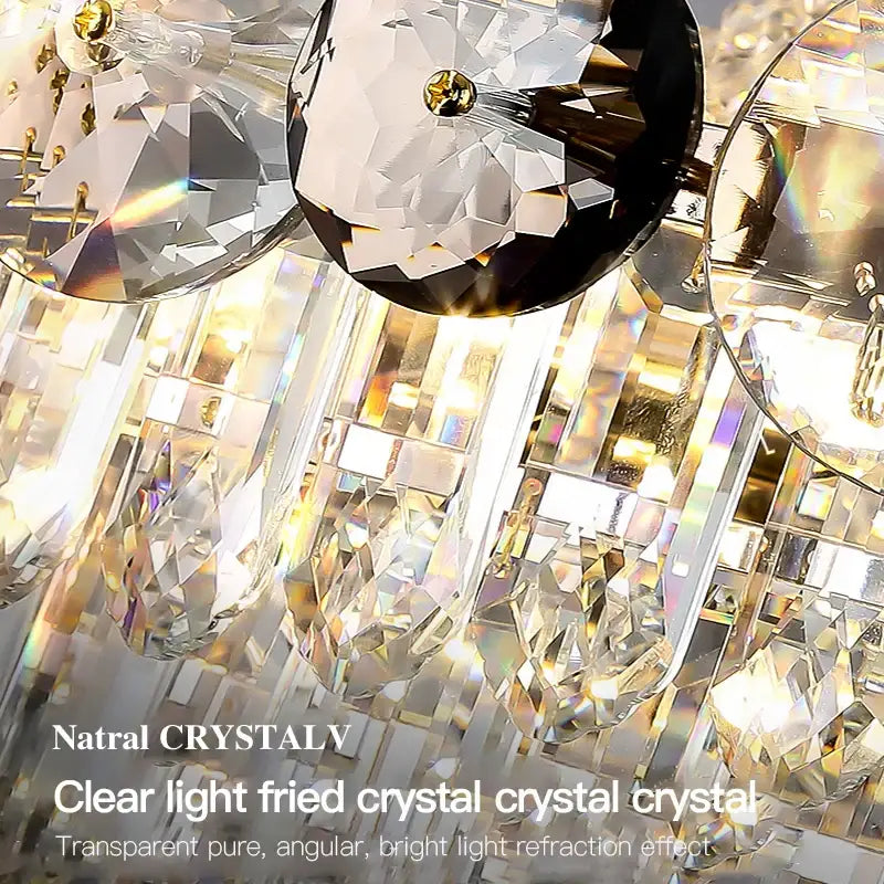 DecorBites™ Crystal Light Luxury Chandelier for Living Room Dining Bedroom