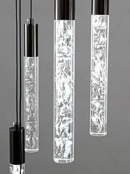DecorBites™ Crystal Living Room Hotel Chandelier | Luxury Pendant Lamp for Kitchen Staircase