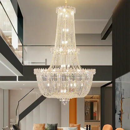 DecorBites™ Crystal Luxe Chandelier for Villa Hotel Living Room - European Modern Style