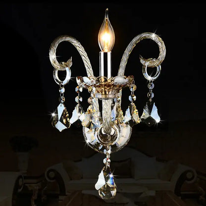DecorBites™ Crystal Luxury Bedroom Wall Lamp Lighting Fixture
