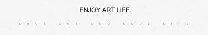 Decorbites™ dog lover nordic canvas wall art with minimalist black text on white background and gray repeating text below