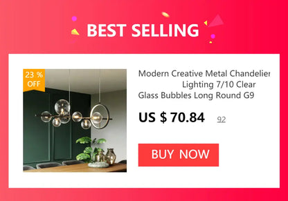 Modern metal crystal chandelier with clear glass bubbles in chrome for elegant living room lamp package lighting