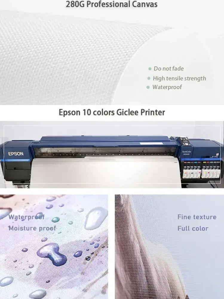 Blue epson 10-color giclee printer with sleek design used for decorbites eminems music star wall art prints
