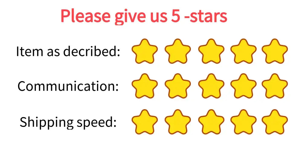 Five-star rating graphic with yellow stars and red text for decorbites floating display shelf for collectible toys