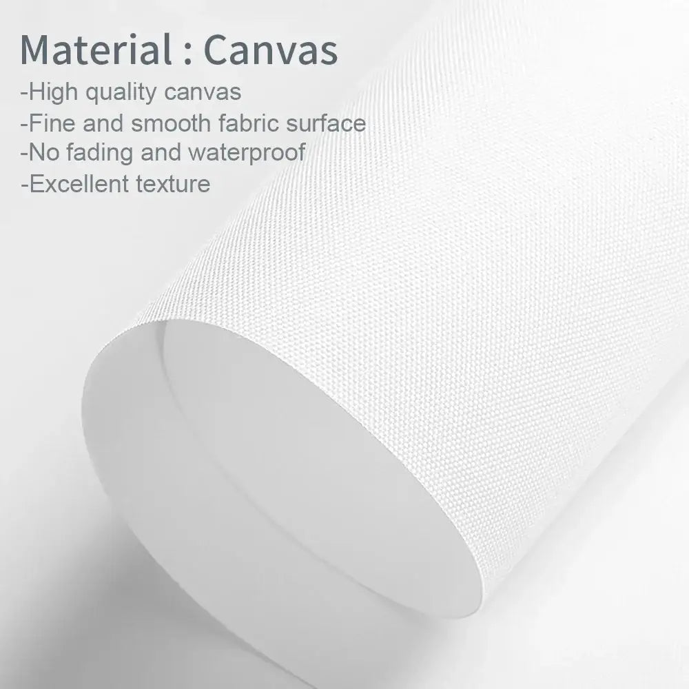 White canvas roll with fine smooth fabric texture for decorbites frameless summer people swimming wall art