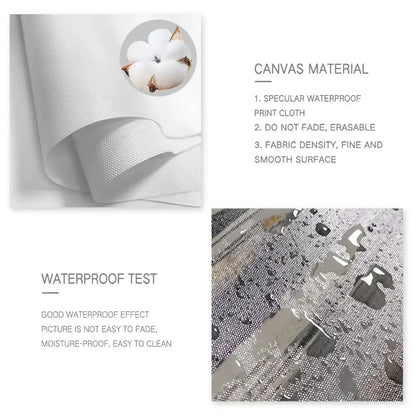 Decorbites™ funny animals canvas wall art with fine smooth cloth and waterproof finish for bathroom home decor