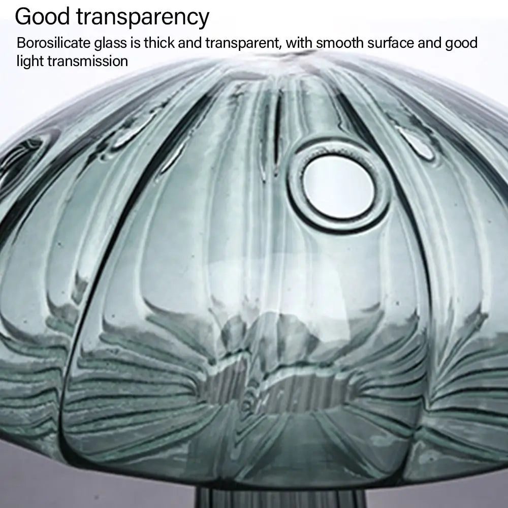 Glass Mushroom-Shaped Vase for Home Decor - Vase