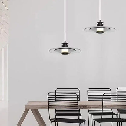 Modern black decorbites glass wall lamp with clear glass shades perfect as a minimalist glass wall lamp for dining areas