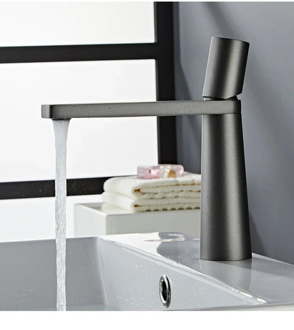 Modern matte black basin faucet with sleek minimalist design from decorbites gold brass bathroom sink collection