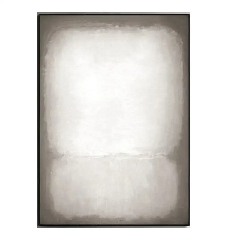 DecorBites handmade abstract oil painting wall art with soft textured brushstrokes in muted white and gray tones