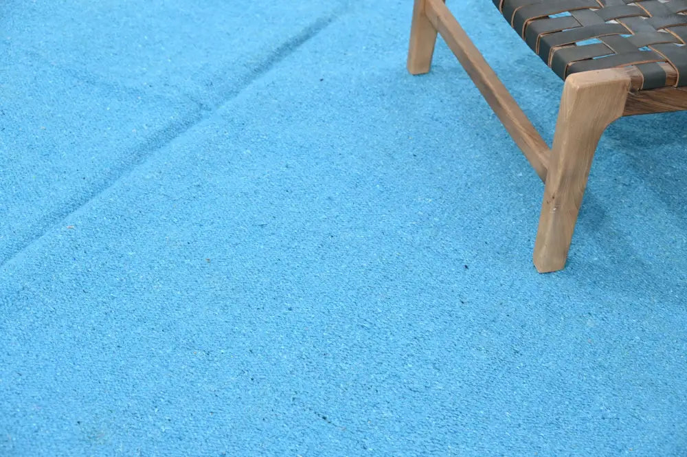 Blue textured carpet of decorbites handmade moroccan azilal rug 306x200cm showcasing azilal rug 306x200cm design
