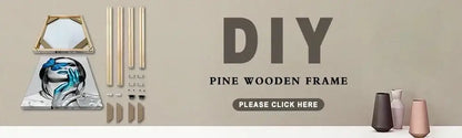 Pine wooden diy frame kit with geometric design and natural wood finish for decorbites™ islamic calligraphy wall art set