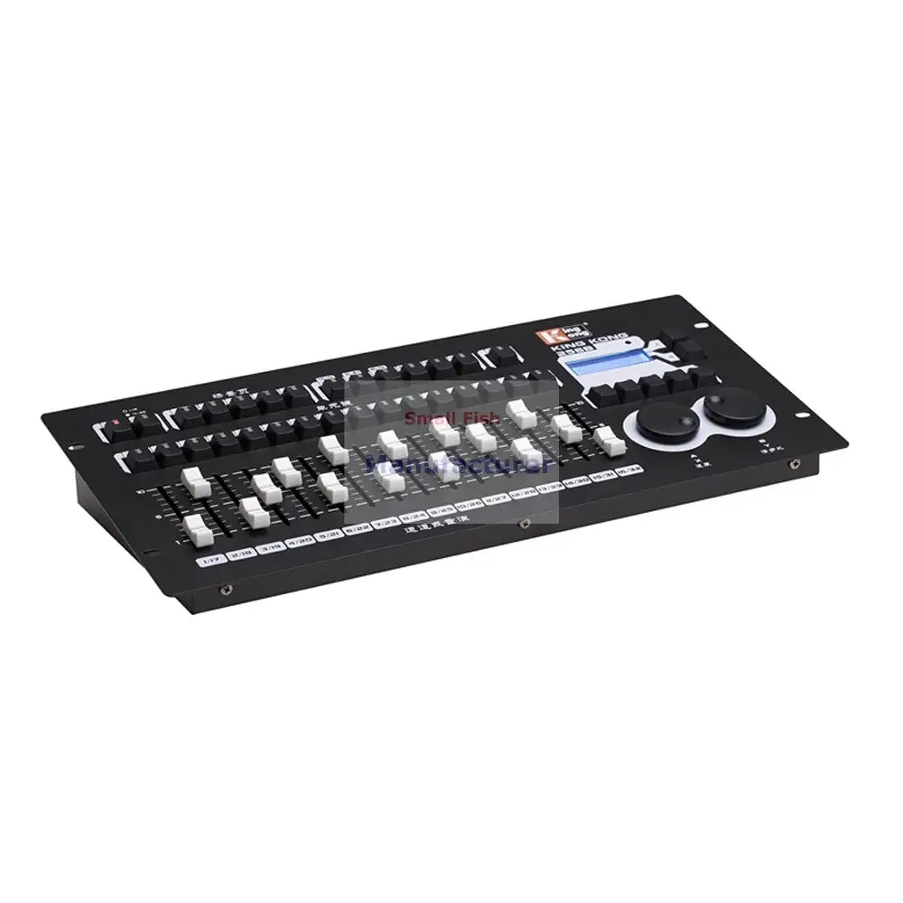 Black king kong ksc-801 lighting console with white knobs and sliders for event room by decorbites king kong