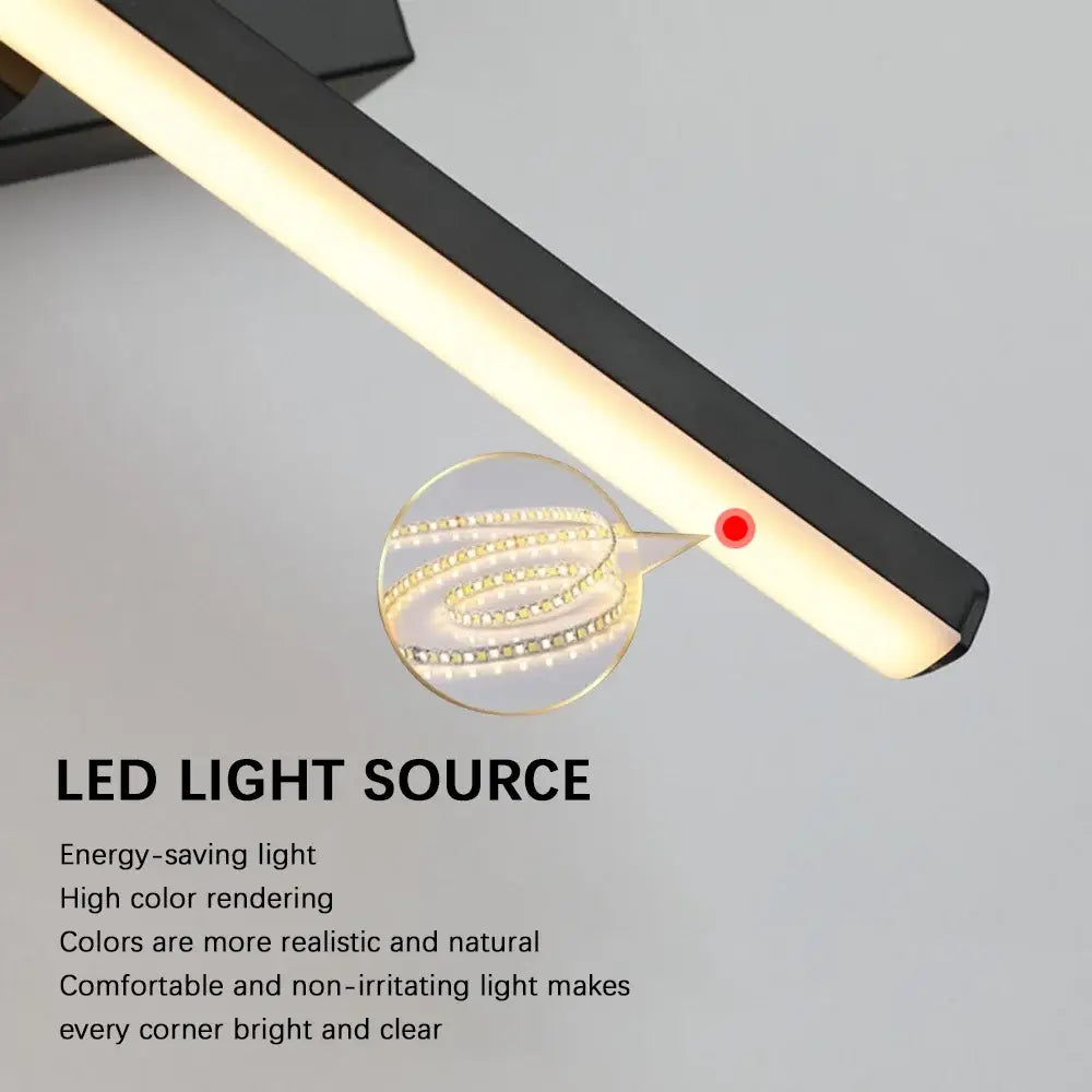 Decorbites™ led black rechargeable 330 rotated wall sconce with usb type-c light source and remote control features