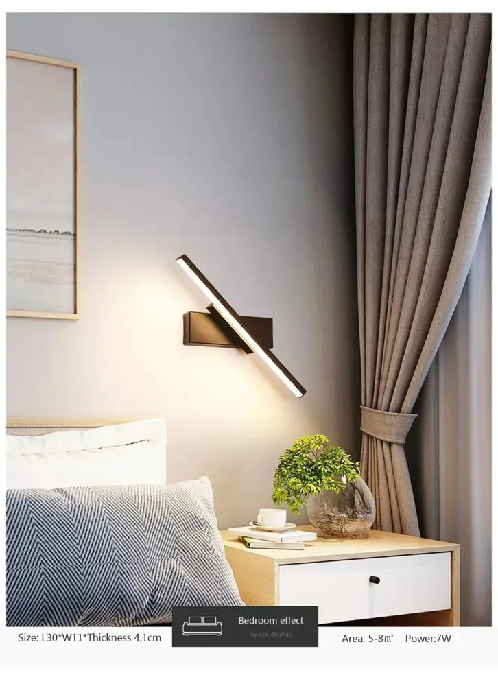 Modern black rechargeable led wall sconce with usb type-c light source and remote control by decorbites