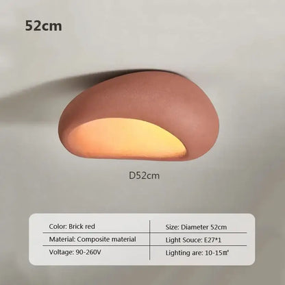 A sleek brick red composite wall sconce with warm lighting from decorbites led ceiling lights for indoor decor