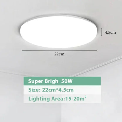 White oval decorbites led ceiling light with sleek modern design and dimensions 22cm by 4.5cm for modern spaces