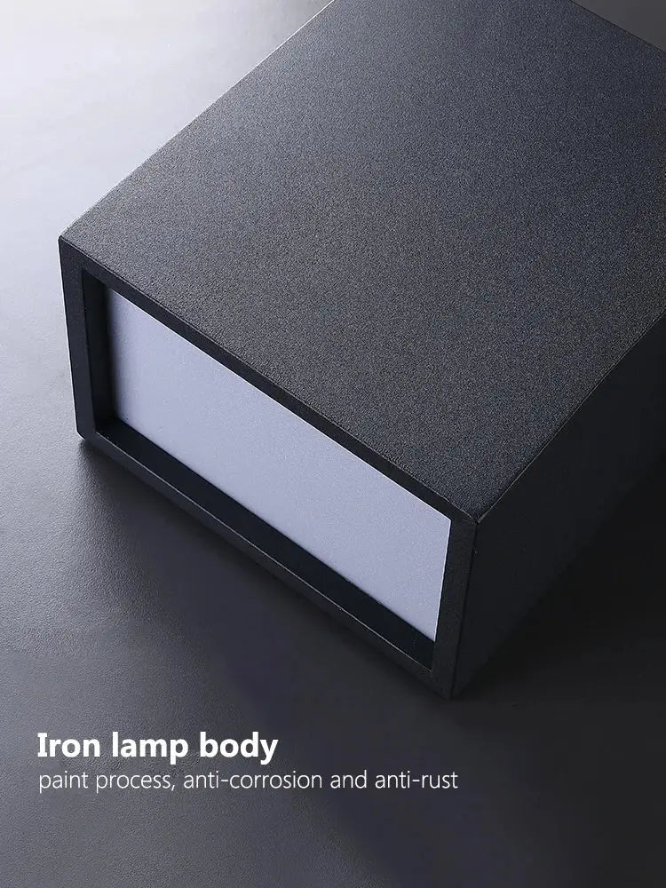 Black textured iron lamp body with matte finish and anti corrosion coating in decorbites led ceiling lights for modern rooms