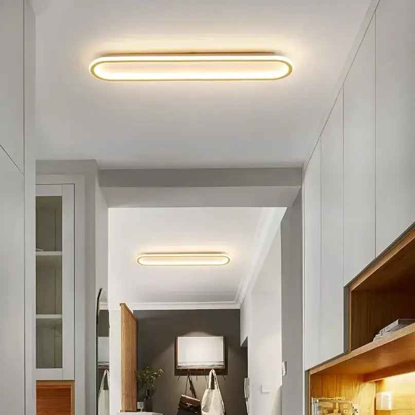 Modern rectangular decorbites led ceiling light with sleek minimalist design and warm white illumination for home use