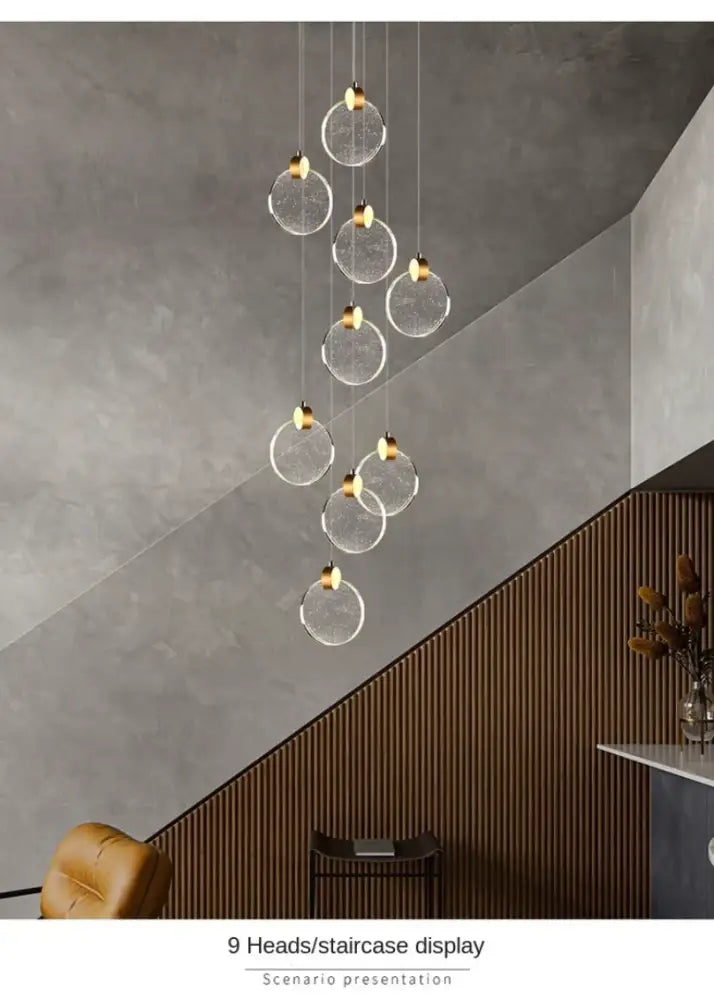 Modern glass globe crystal pendant with gold-toned hardware decorbites led crystal pendant light for bedroom and bathroom