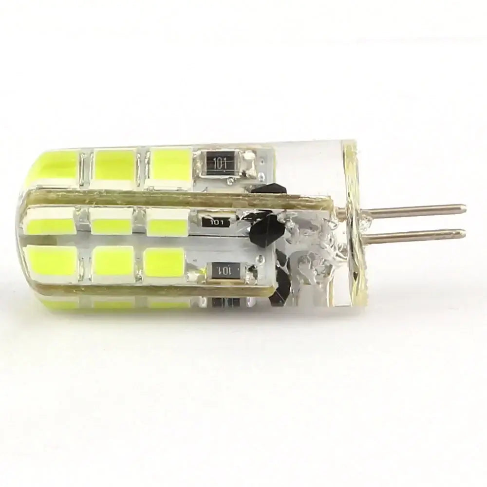 Clear glass decorbites led smd bulb with multiple yellow-green diodes and two metal pins 10pcs lot spotlight