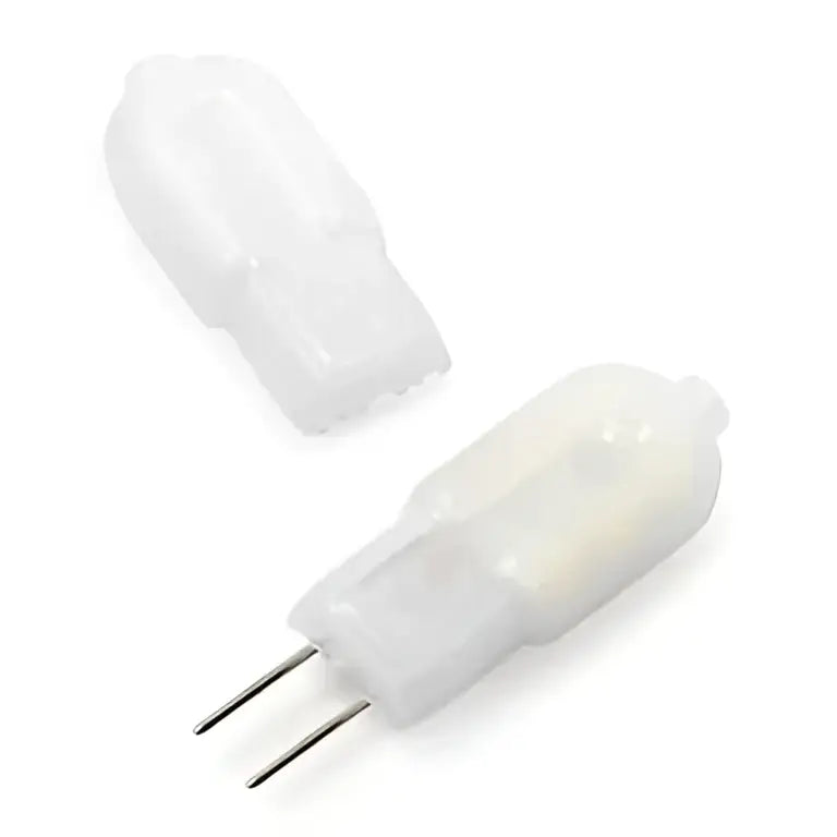 White translucent decorbites led g4 bulb with two metal pins 2w 220v 12xsm2835 bi-pin lightbulb