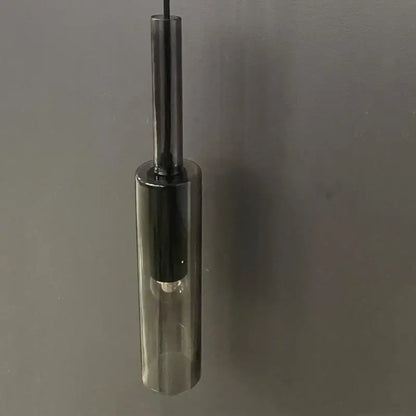 Modern minimalist decorbites led glass wall lamps with black metal rod and transparent glass cylinder for indoor lighting